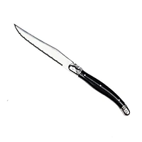 Set of 6 Black Laguiole Du Monde Affordable Steak Knives