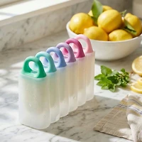Melii Ice Pops with Tray, 6 Pieces - Ice Cream Colors