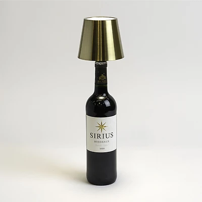 Bouchon à bouteille lampe DEL - Or