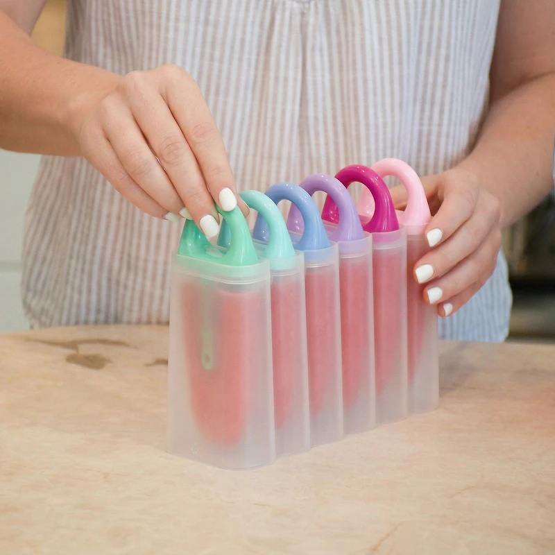 Melii Moules à glaces avec plateau, 6 pièces - Couleurs de glaces