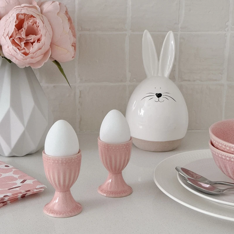 Reactive Glazed Egg Cup - Pink By BIA