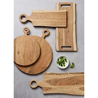Maxwell & Williams Set of 2 Menara Acacia Wood Serving Boards - 30 x 20cm