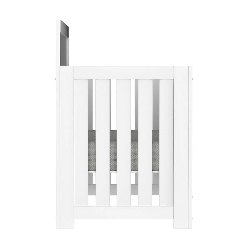 Lit de bébé convertible Abby - Blanc