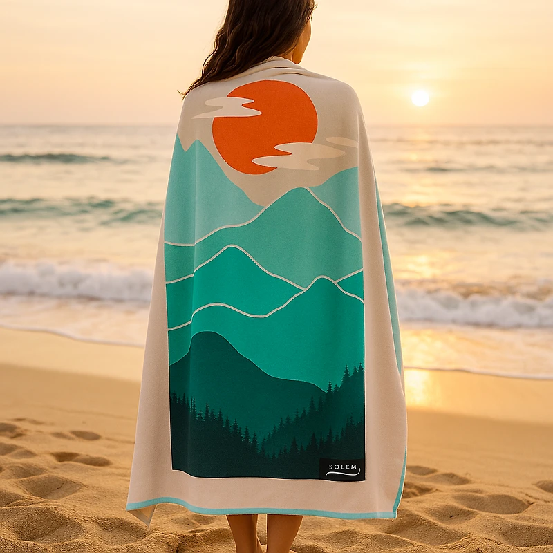 Microfiber Beach Towel - Horizon