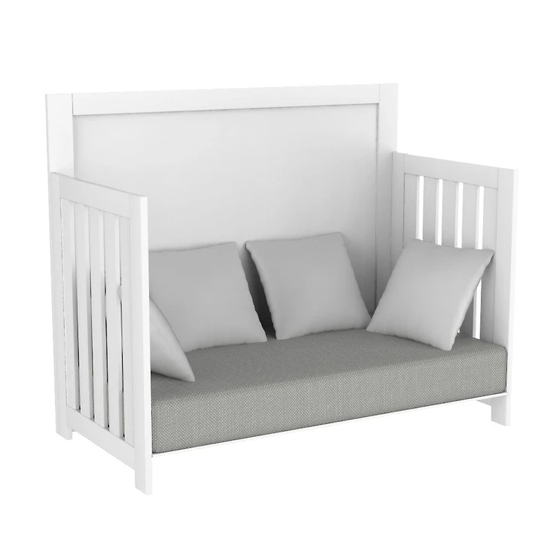 Lit de bébé convertible Abby - Blanc