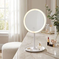 Danielle Creations Miroir rond LED rétroéclairé