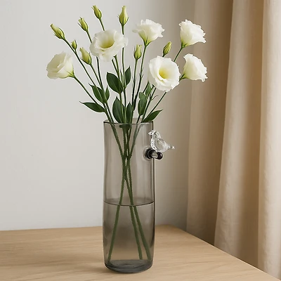 Bird Perch Vase - Grey