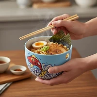 Bols à nouilles poisson Koi, ensemble de 2