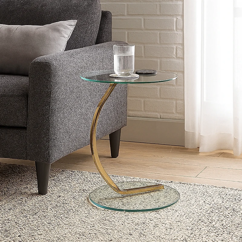 Table d’appoint « Calypso » - fini doré rosé