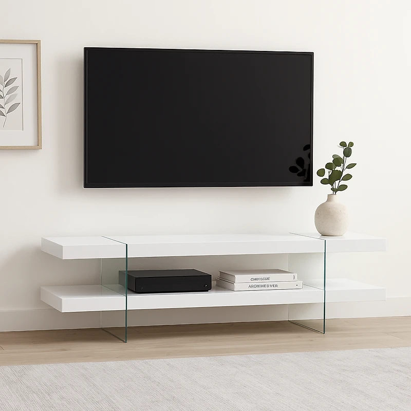 Ariela 59" TV Stand - White