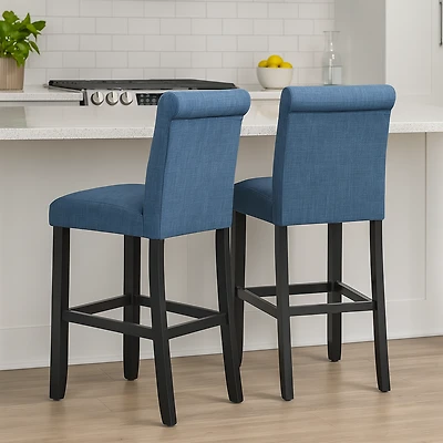 Set of 2 Amitola Bar Stools - Blue