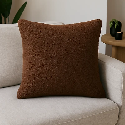 Brunelli Plush Brown European Pillow