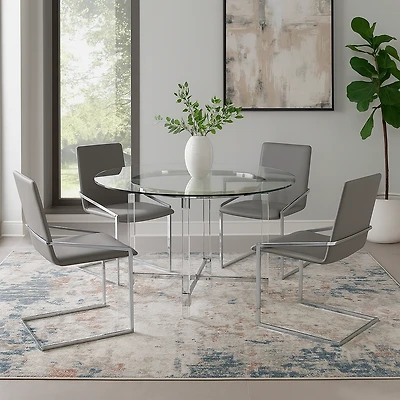Jayden 5-Piece Dining Set - Grey