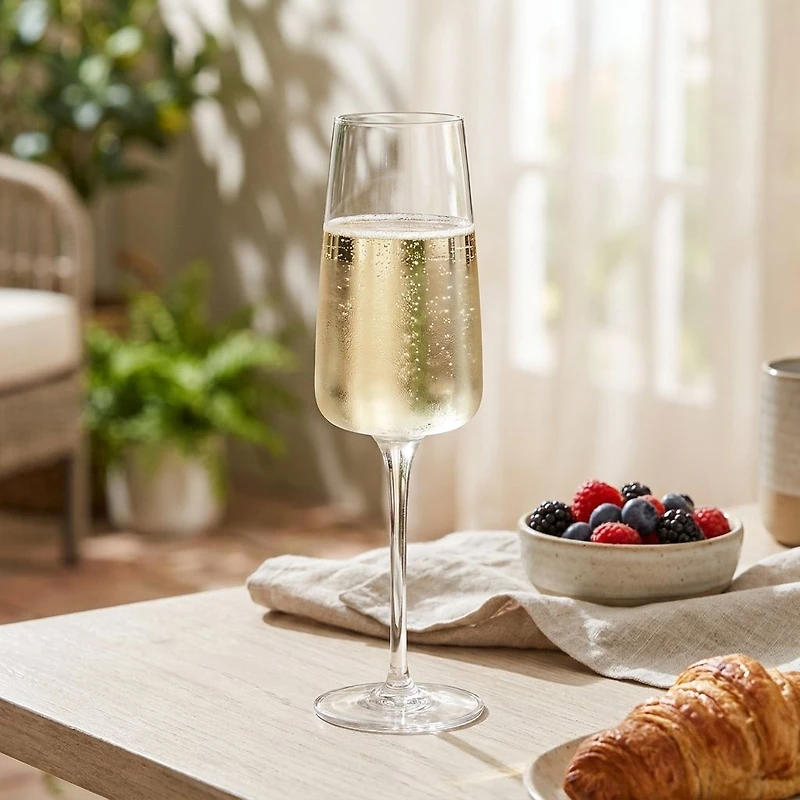 Bormioli Rocco Planeo Champagne Flutes, Set of 4
