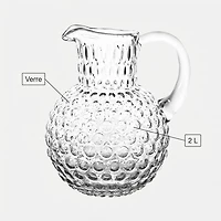 gusto! Capri Pichet en verre transparent, 2 L