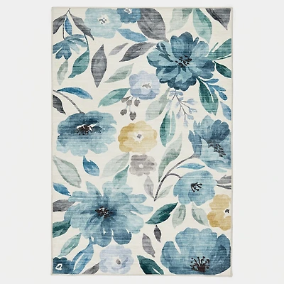 Brio Washable Rug - Blue