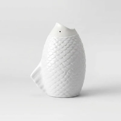 Vase figuratif en forme de poisson, 7,5 po