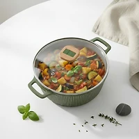 Veraroma™ Die Cast Aluminium Ceramic Non-Stick Casserole With Cover - 24cm