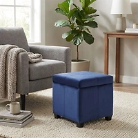 Sendra Storage Ottoman - Blue