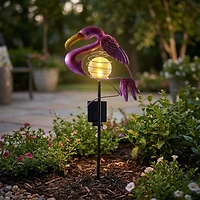 Lampe solaire DEL, mauve - Flamingo