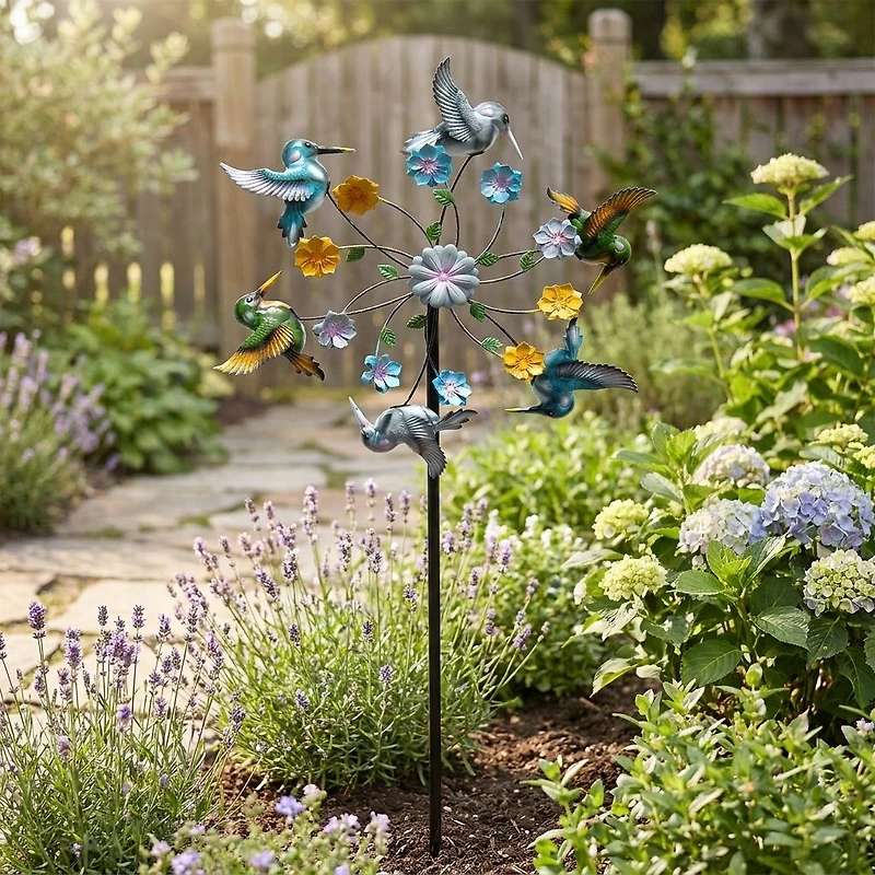 Metal Windmill Garden Stake