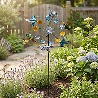 Metal Windmill Garden Stake