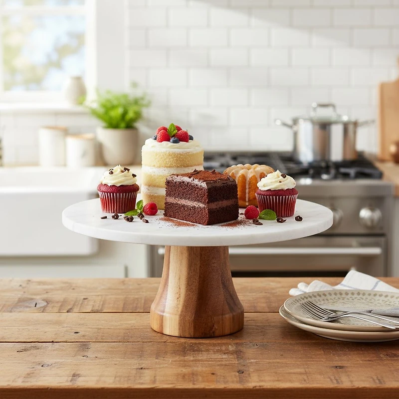 JS Gourmet Marble Cake Stand Rack