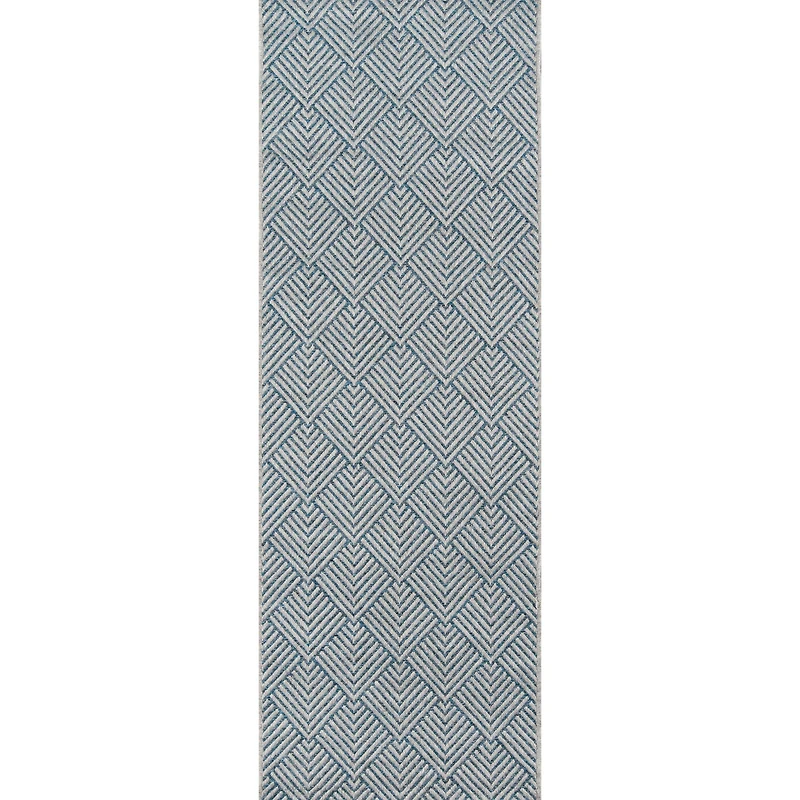 Laura Contemporary Area Rug - Blue