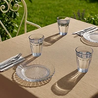 Textured Faux Linen Tablecloth