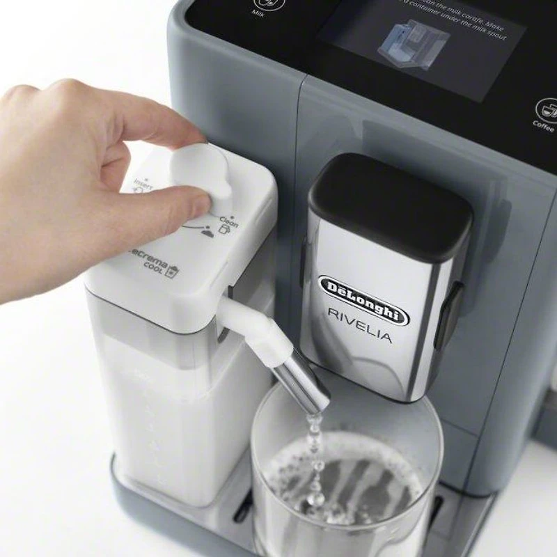 De'Longhi Rivelia Machine à espresso et cappuccino automatique - Gris