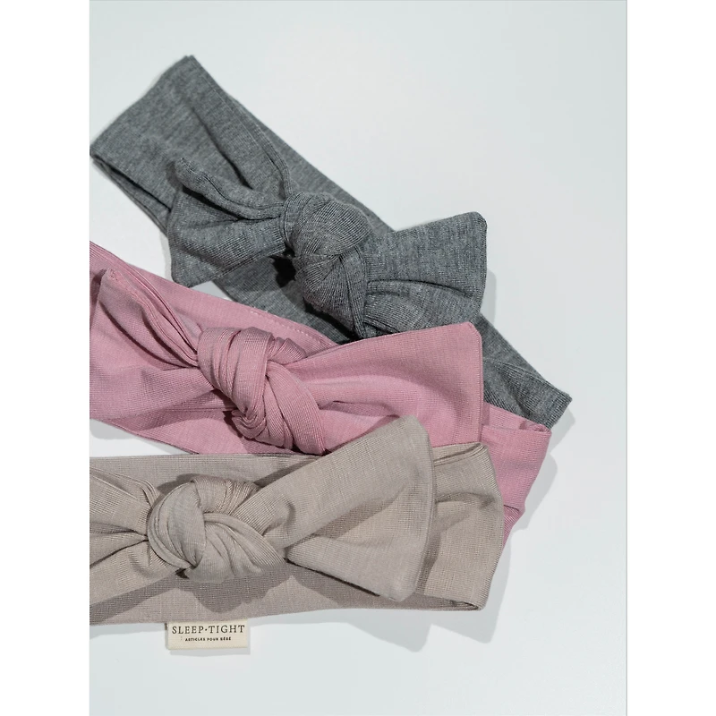 Headbands, Set of 3 - Blush, Grey and Taupe