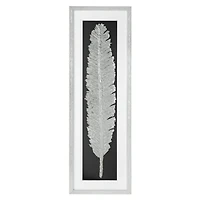 Boîte-cadre argentée « Metallic Feather »