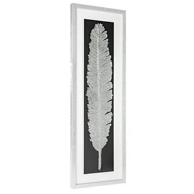 Boîte-cadre argentée « Metallic Feather »