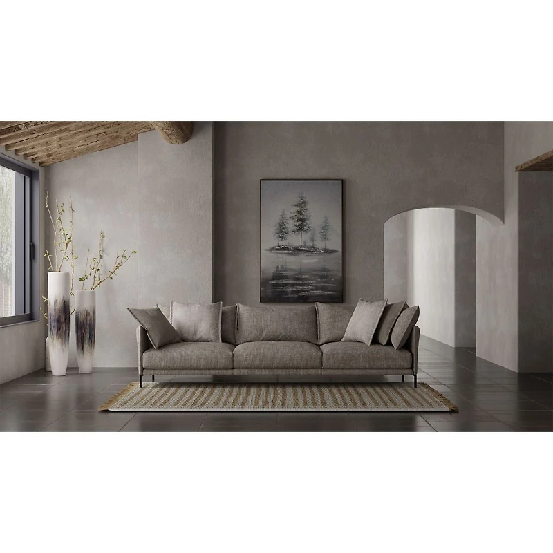 Vase de sol décoratif en céramique « Rayne » - 47 po