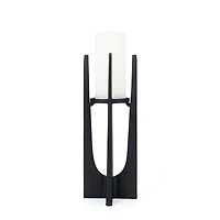 Sanders Small Black Candle Holder