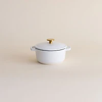 0.5Q Dutch Oven - White