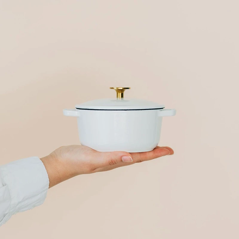 0.5Q Dutch Oven - White