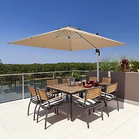 Patio Cantilever Square Umbrella - 10 FT