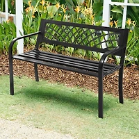 Banc de terrasse, structure en acier pour l'extérieur