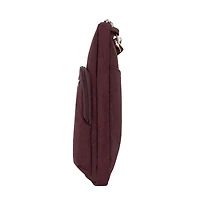 Travelon Essentials Sac à bandoulière antivol asymétrique mini - Bordeaux foncé