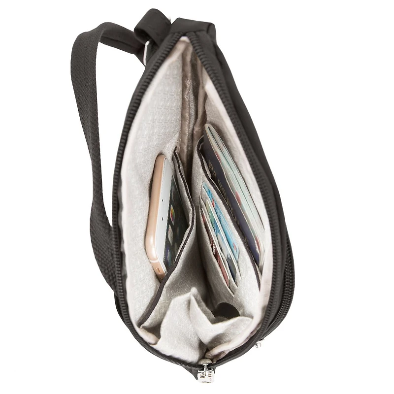 Anti-Theft Essentials Mini Asymmetric Crossbody - Black