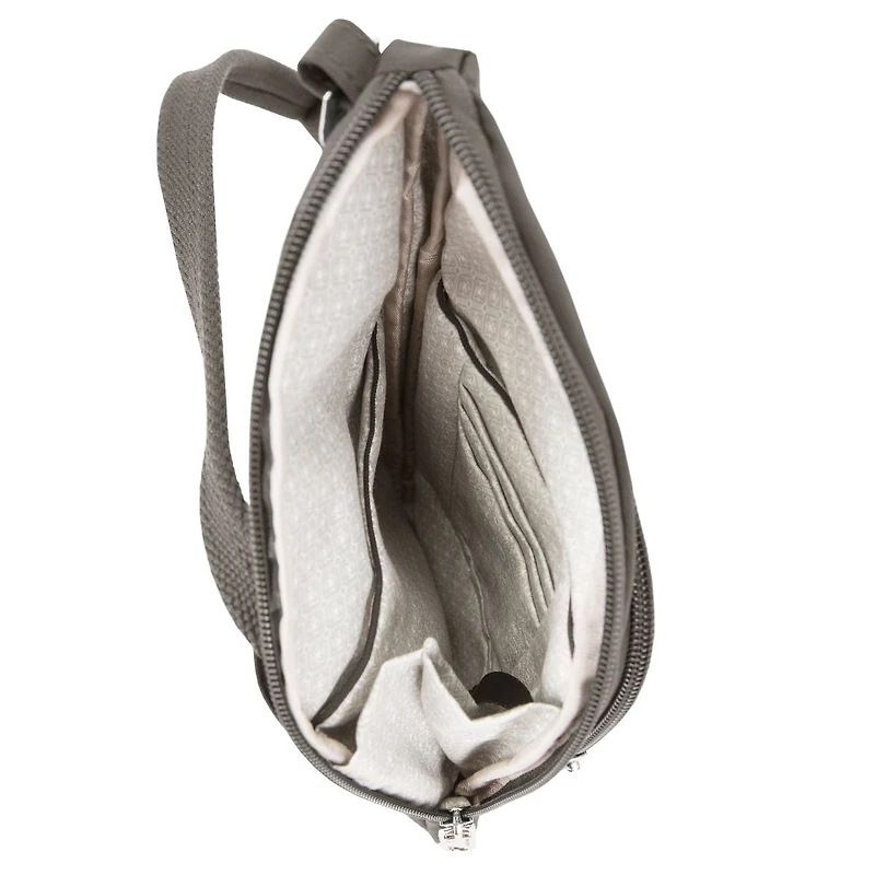Anti-Theft Essentials Mini Asymmetric Crossbody - Smoke