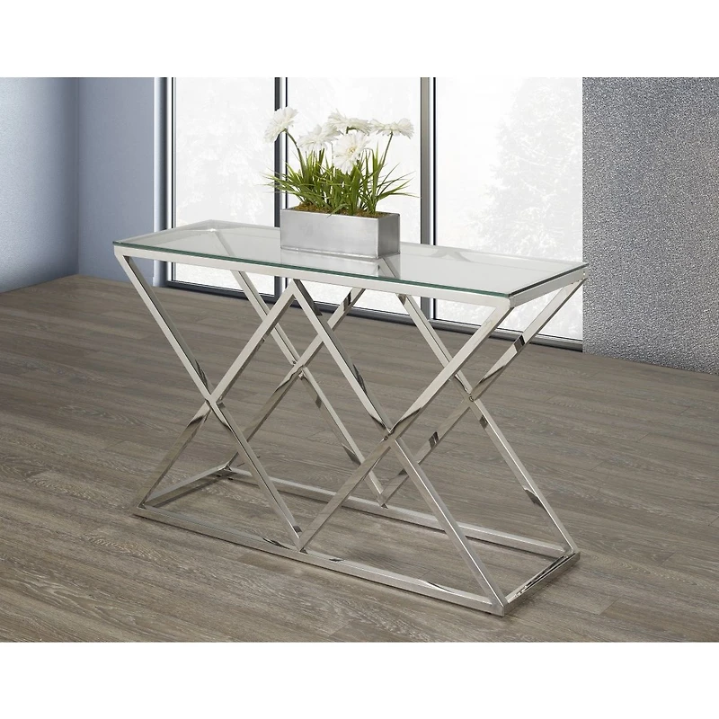 Sophia Sofa Table - Silver
