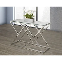 Sophia Sofa Table - Silver