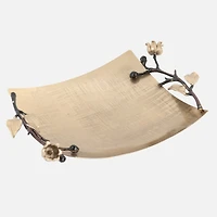 Eleanor Satin Gold Square Tray
