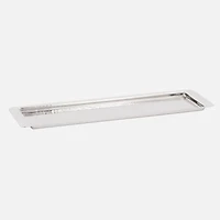 Plateau martelé rectangulaire « Elegance » (17,75 po x 5,5 po)