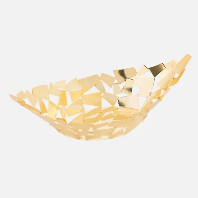 Elegance Gold Oval Bowl (15.25")