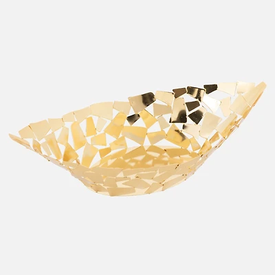Elegance Gold Oval Bowl (18")