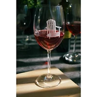 Set of 6 Muskoka Chair Print Red Wine Glasses by Cuisivin