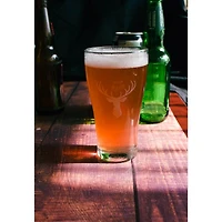 Ensemble de 6 verres à bière avec cerf